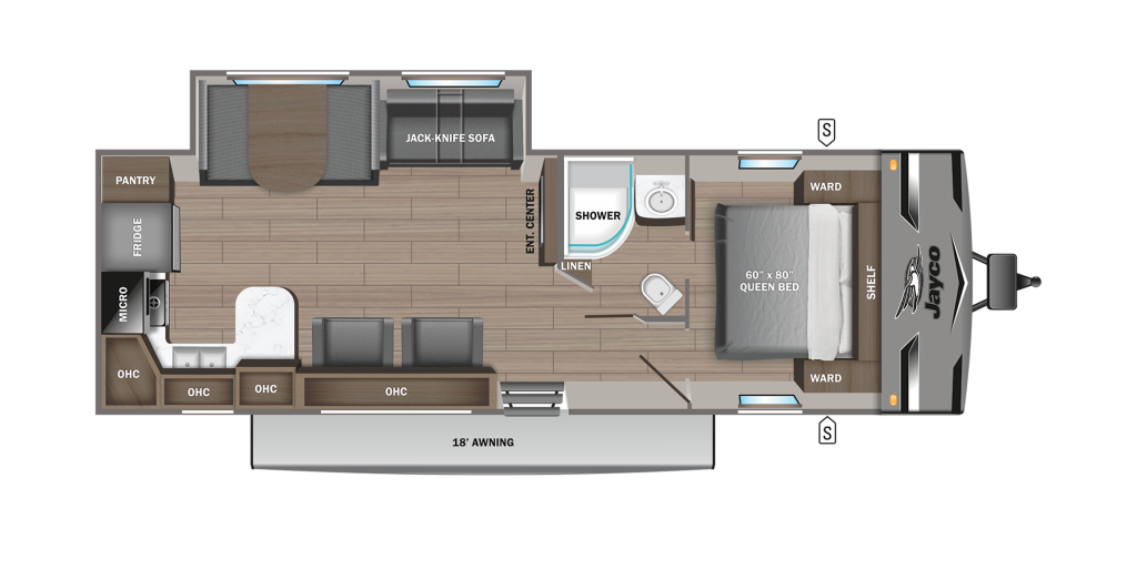 2024 Jay Flight 280RKS Floorplan