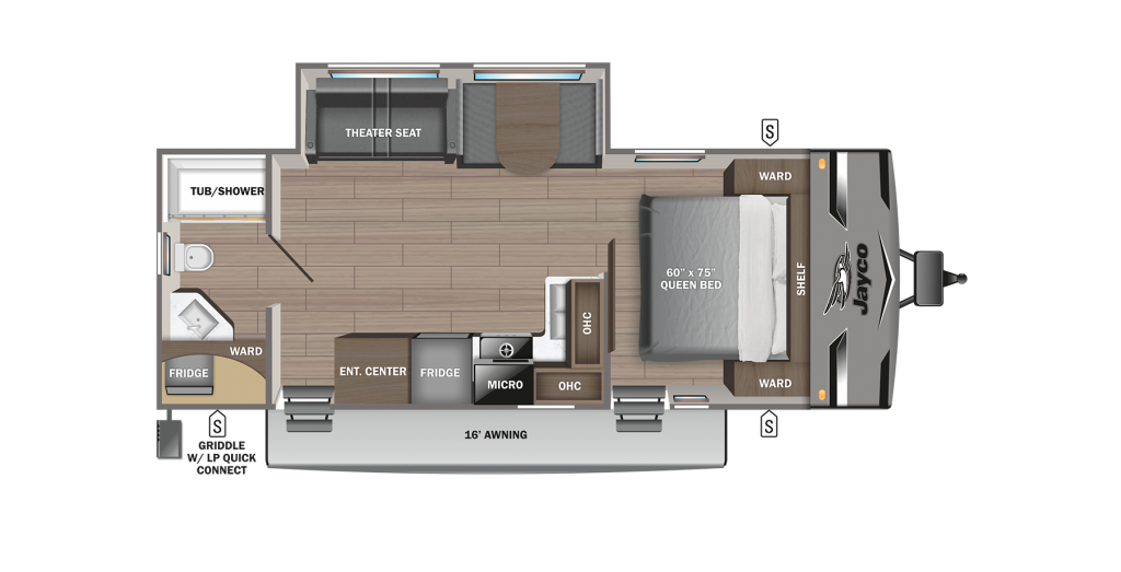 2024 Jay Flight 263RBS Floorplan