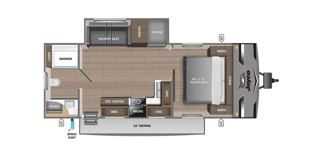 2024 Jay Flight 240RBS Floorplan