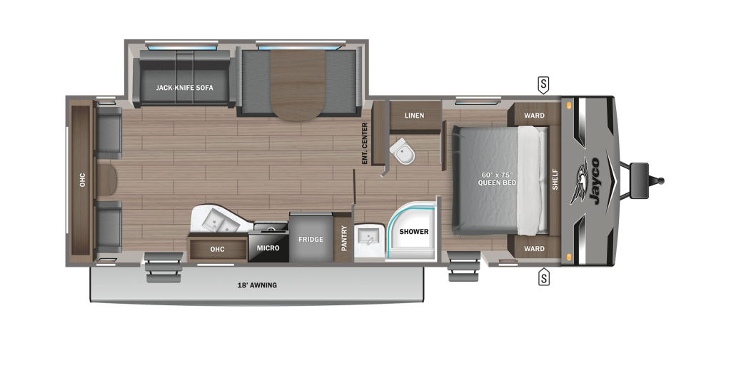 2024 Jay Flight 265RLS Floorplan