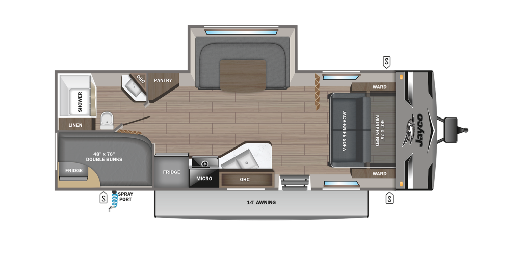 2024 Jay Flight 235MBH Floorplan