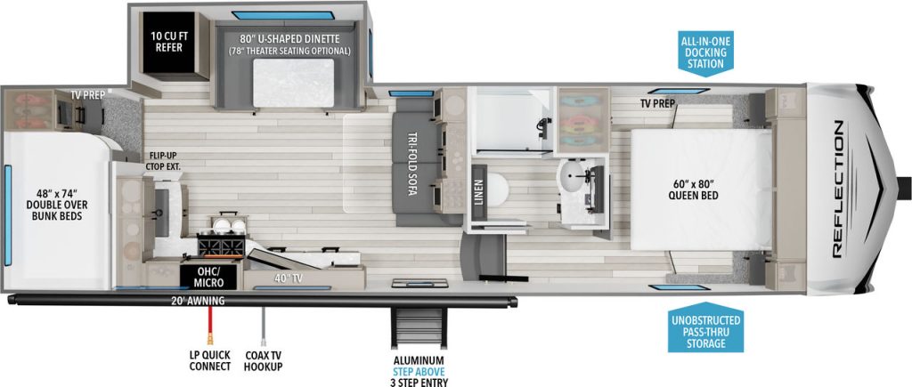 grand design reflection 27BH floorplan