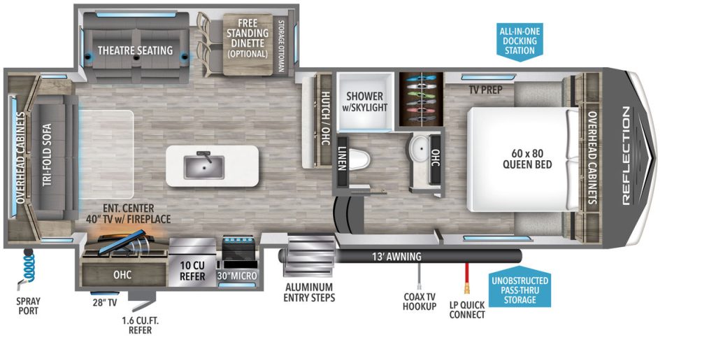 grand design reflection 280RS floorplan