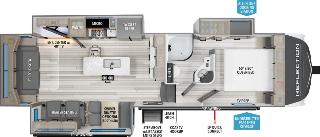 grand design reflection 303RLS floorplan