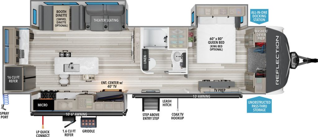 grand design reflection 310MKTS floorplan