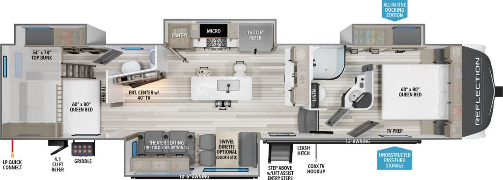 grand design reflection 362TBS floorplan