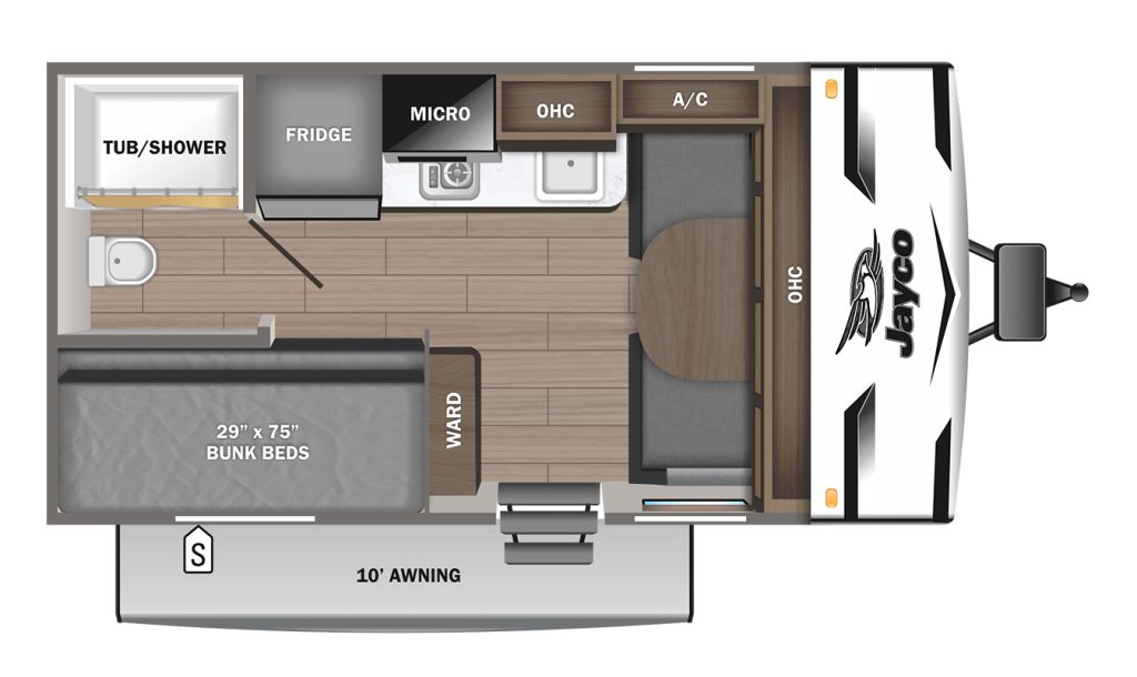 Jay Flight 174BH Floor Plan