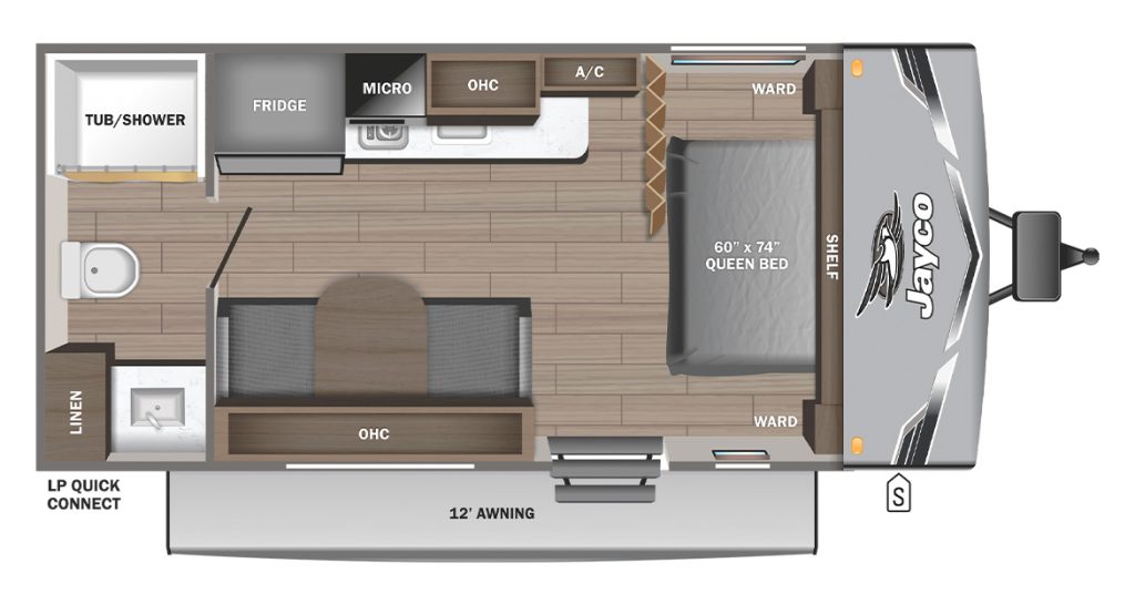 Jayco Jay Flight 175FQ Floor Plan