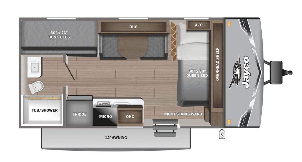 Jay Flight 175BH Floor Plan