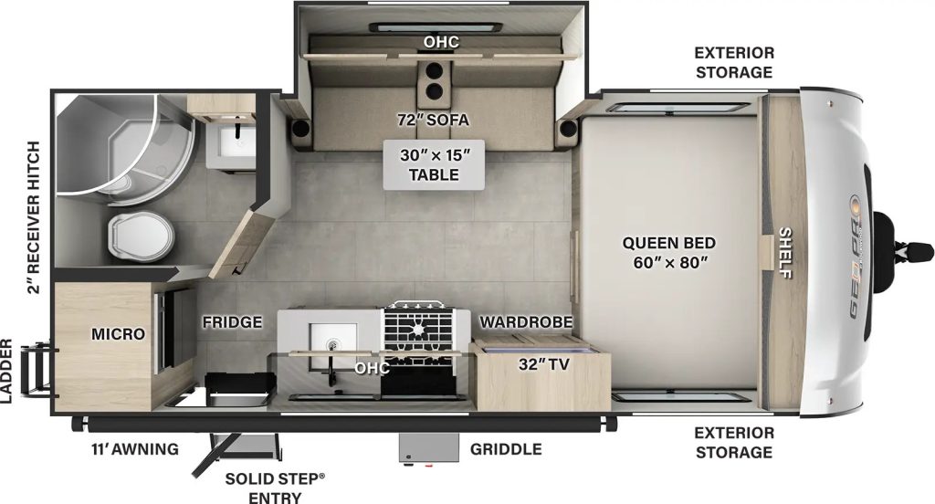 Floor plan of Geo Pro G19FBS