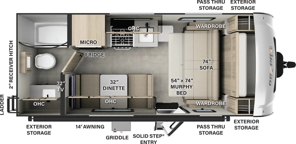 floor plan of Geo Pro G19FD