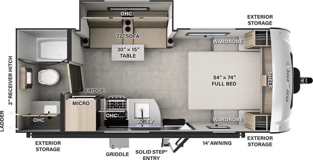 floor plan of Geo Pro G20FBS