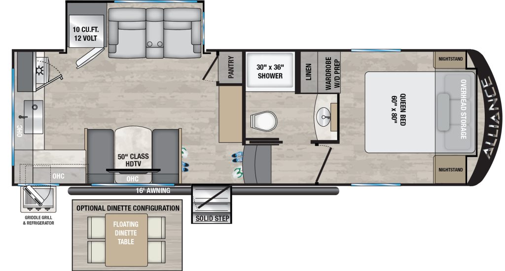 floor plan of Alliance Avenue 23ML