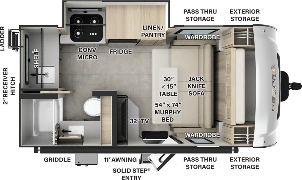 Floor plan of Geo Pro G15FBS