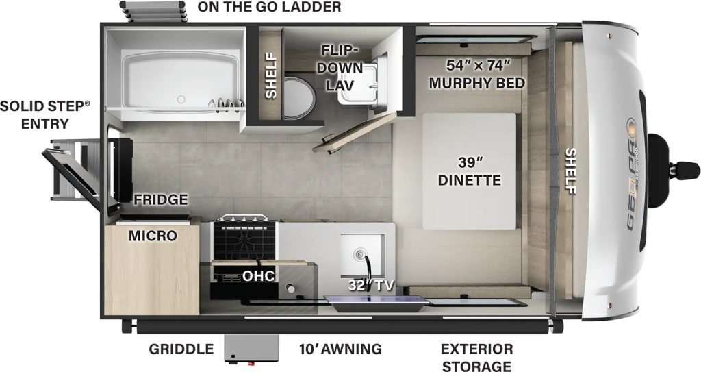 floor plan of Geo Pro G15FDG