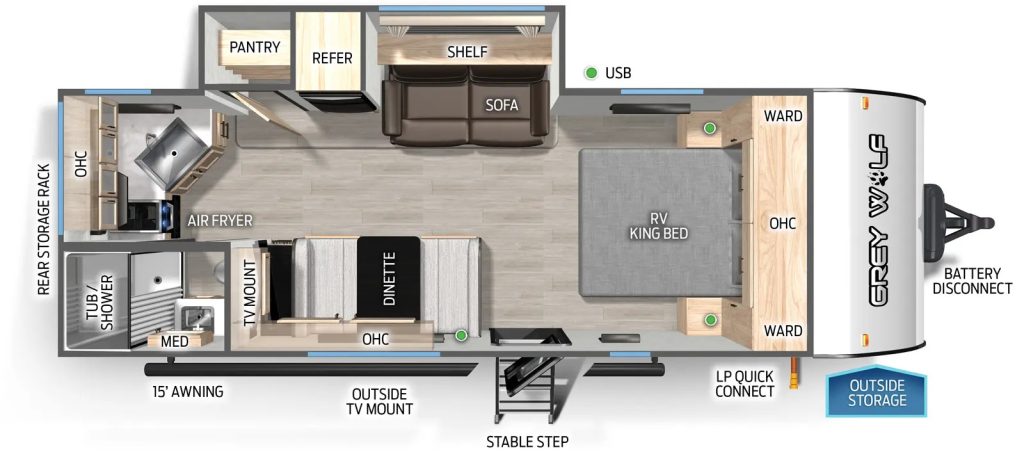 grey wolf floor plans