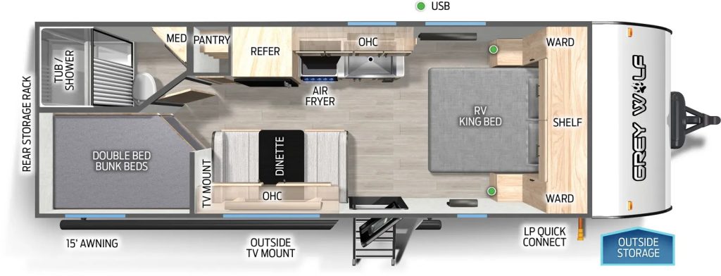 grey wolf floor plans