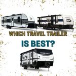 3 travel trailers- Cherokee Grey Wolf, Keystone Hideout, Wayfiner Go Play with Text, "Which travel trailer is the best"