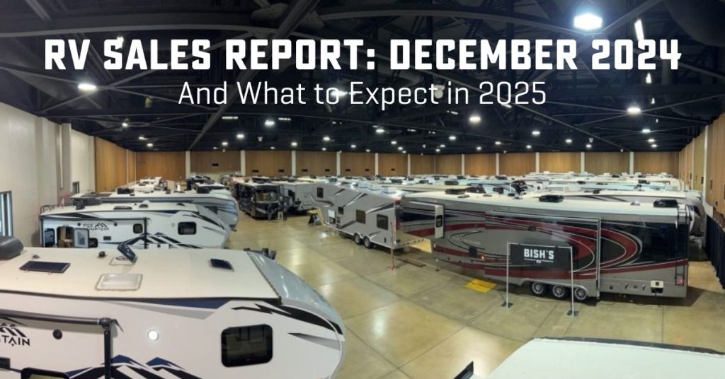 RV show with text "RV Sales Report: December 2024"