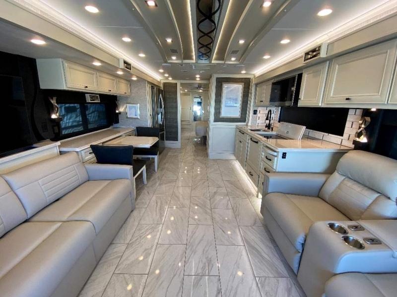 Interior of Class A diesel- Luxury amenities