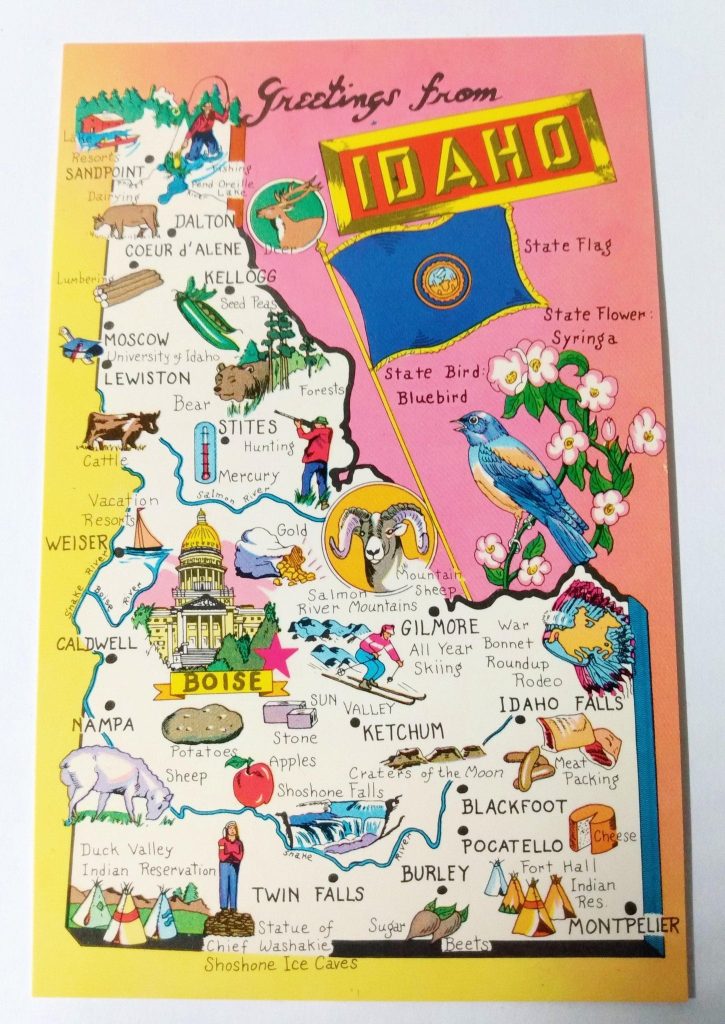 map of Idaho