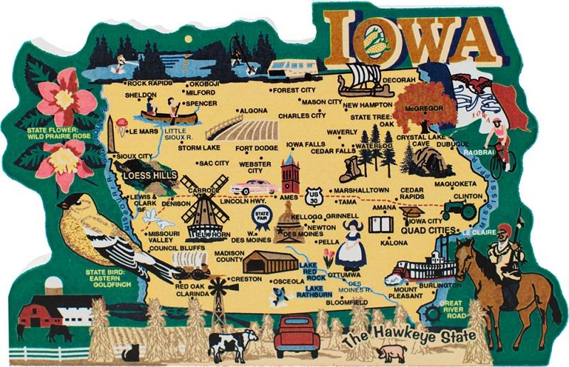 map of Iowa