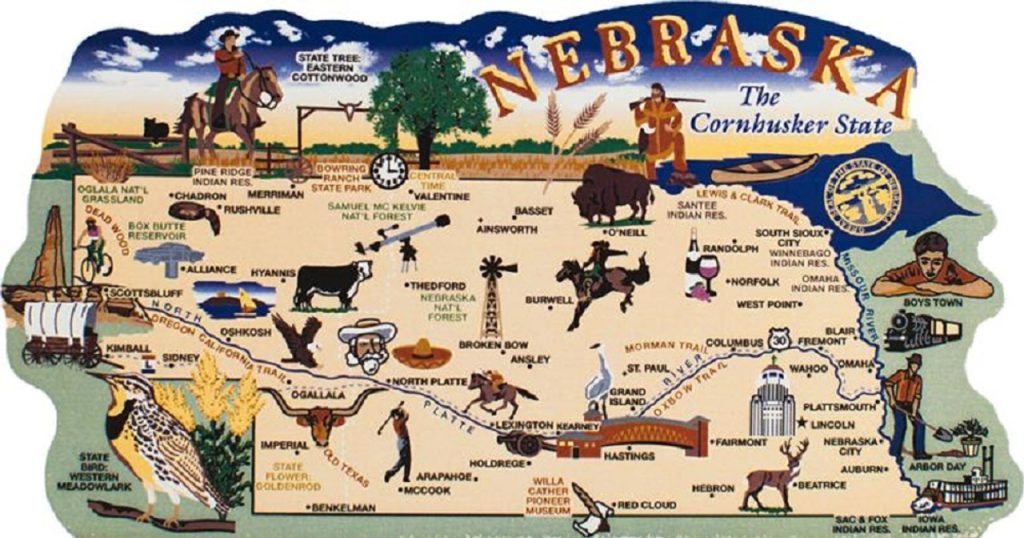 map of Nebraska